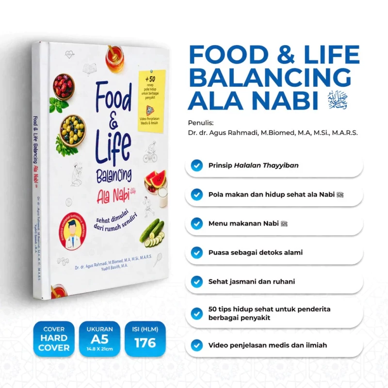 Foto asli fisik buku Food & Life Balancing Ala Nabi