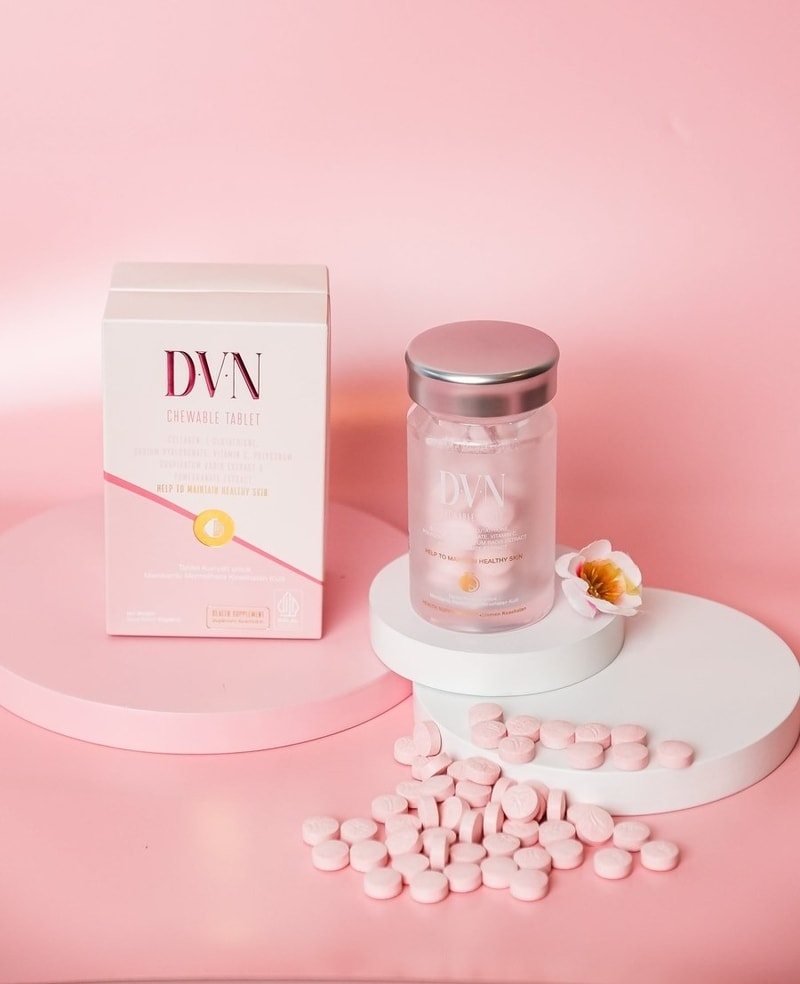 DVN Chewable Tablet - botol dan kemasan asli