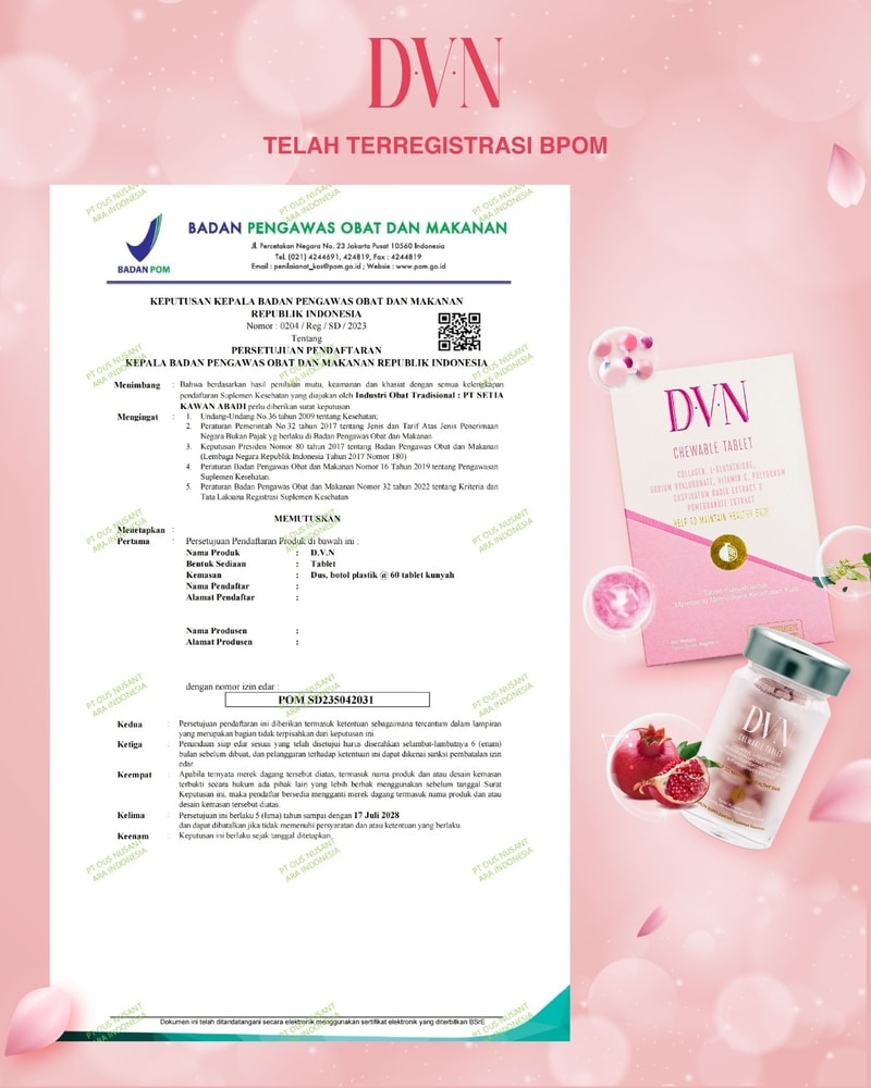 Sertifikat Halal MUI DVN