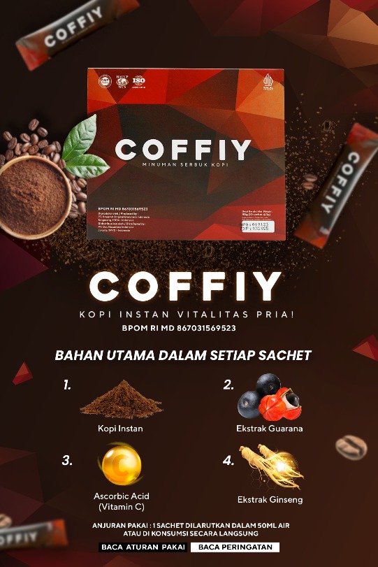 Kandungan Herbal Coffiy - Ginseng, Guarana, Kopi & Vitamin C