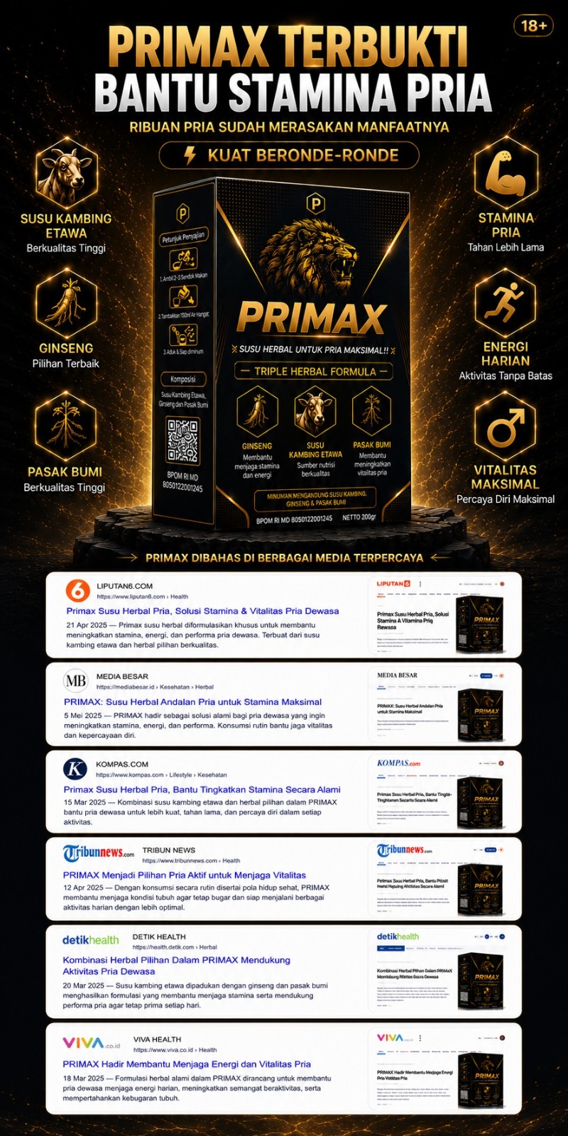 Infografis produk PRIMAX
