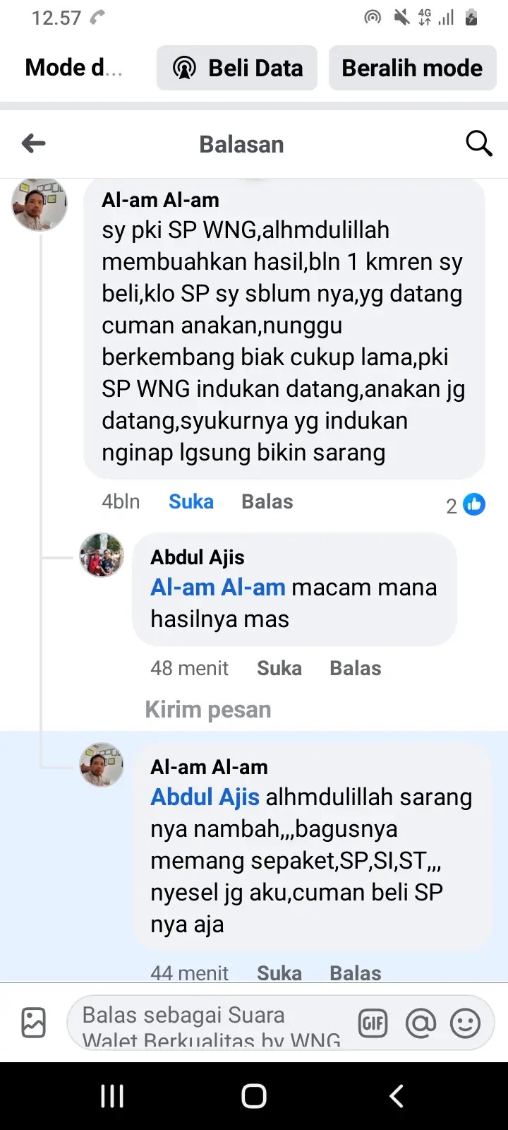Komentar Pelanggan